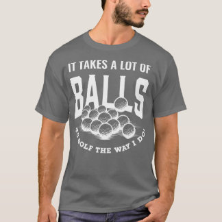 Funny Golf Pun akes Balls o Golf Golfspielen Vater T-Shirt