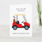 Funny Golf Pun Vatertag Card Karte (Vorderseite)