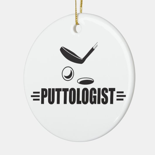 Funny Golf, Putting Keramik Ornament (Links)