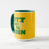 Funny Golf Quote Putt Or Get Off The Green Tasse (Vorderseite Links)