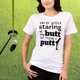 Funny Golf Quote Staring an meinem Hintern oder wi Tri-Blend Shirt