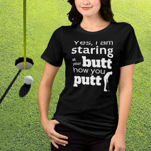 Funny Golf Quote Staring an meinem Hintern oder wi Tri-Blend Shirt
