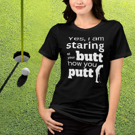 Funny Golf Quote Staring an meinem Hintern oder wi Tri-Blend Shirt