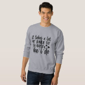 Funny Golf Quotes Sweatshirt (Vorne ganz)