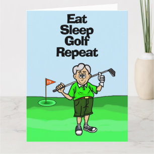 Funny Golf Rentirement Card für Männer Karte