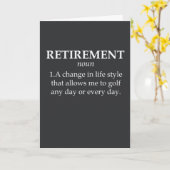 Funny Golf Rentirement Card Golfer Joke Gift Sport Karte (Gelbe Blume)