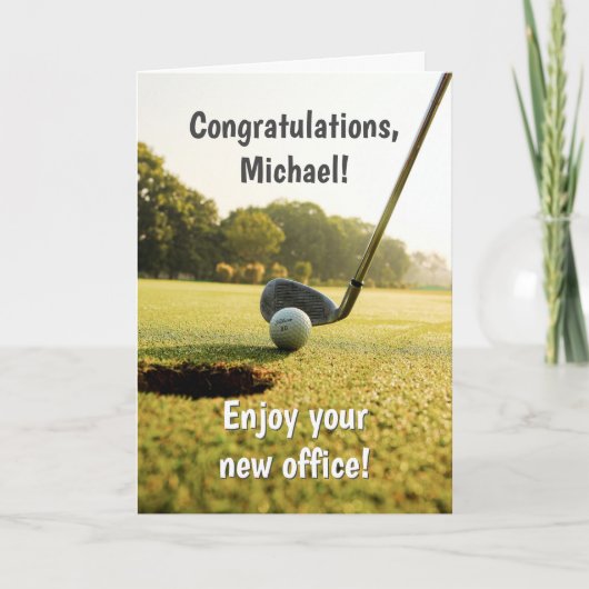 Funny Golf Retirement Card Karte (Vorderseite)