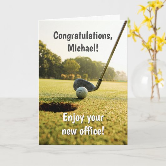 Funny Golf Retirement Card Karte (Gelbe Blume)