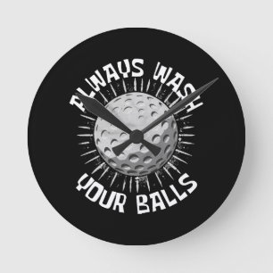 Funny Golf Runde Wanduhr