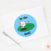 Funny Golf Runder Aufkleber (Umschlag)