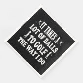 Funny Golf s for Men nimmt eine Menge Balls Golf Serviette (Ecke)