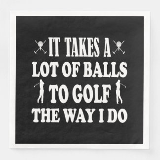 Funny Golf s for Men nimmt eine Menge Balls Golf Serviette