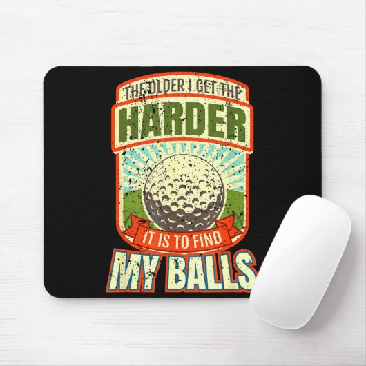 Funny Golf Shirts For Men, Funny Golfer S  Mousepad (Mit Mouse)