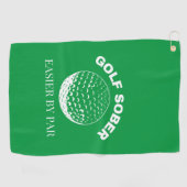 Funny Golf Sober Leichte Par Golfquote Golfhandtuch (Horizontal)