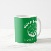 Funny Golf Sober Leichte Par Golfquote Kaffeetasse (VorderseiteRechts)