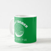 Funny Golf Sober Leichte Par Golfquote Kaffeetasse (Vorderseite Links)
