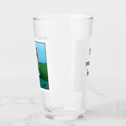Funny Golf Spaß Beer Glass Geschenk Glas (Links)