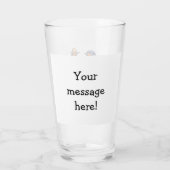 Funny Golf Spaß Beer Glass Glas (Rückseite)