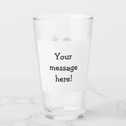 Funny Golf Spaß Beer Glass Glas (Rückseite)