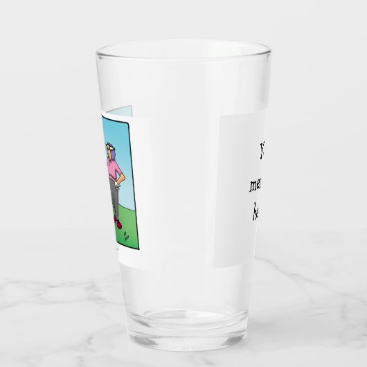 Funny Golf Spaß Beer Glass Glas (Links)