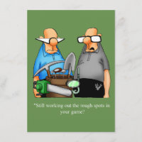 Funny Golf Spaß Einladung zum Geburtstag