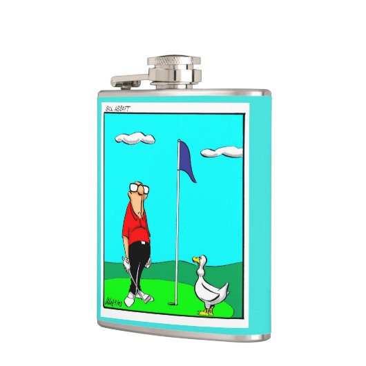Funny Golf Spaß Flask Geschenk Flachmann (Links)