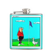 Funny Golf Spaß Flask Geschenk Flachmann (Vorderseite)