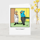 Funny Golf Spaß Grußkarte für ihn Karte (Gelbe Blume)