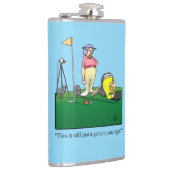 Funny Golf Spaß Hip Flask Geschenk Flachmann (Rechts)