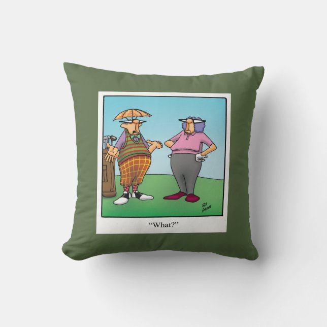 Funny Golf Spaß Kissen Geschenk (Vorderseite)