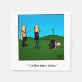 Funny Golf Spaß Napkins Serviette (Vorderseite)