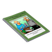 Funny Golf Spaß Notebook Notizblock (Rechte Seite)