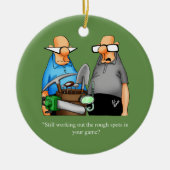 Funny Golf Spaß Ornament Geschenk (Vorne)