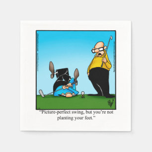 Funny Golf Spaß Party Napkins  Serviette