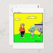 Funny Golf Spaß Postcard Postkarte (Vorne/Hinten)