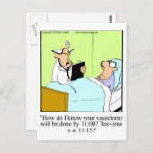 Funny Golf Spaß Postcard Postkarte (Vorne/Hinten)