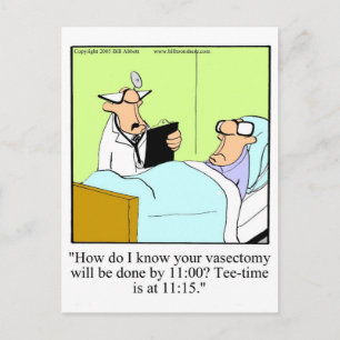 Funny Golf Spaß Postcard Postkarte