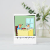 Funny Golf Spaß Postcard Postkarte (Stehend Vorderseite)