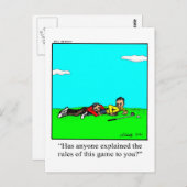 Funny Golf Spaß Postcard Postkarte (Vorne/Hinten)