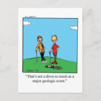 Funny Golf Spaß Postcard