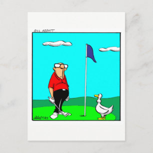Funny Golf Spaß Postcard Postkarte