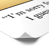 Funny Golf Spaß Poster (Ecke)