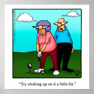 Funny Golf Spaß Poster Geschenk