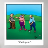 Funny Golf Spaß Poster Geschenk (Vorne)
