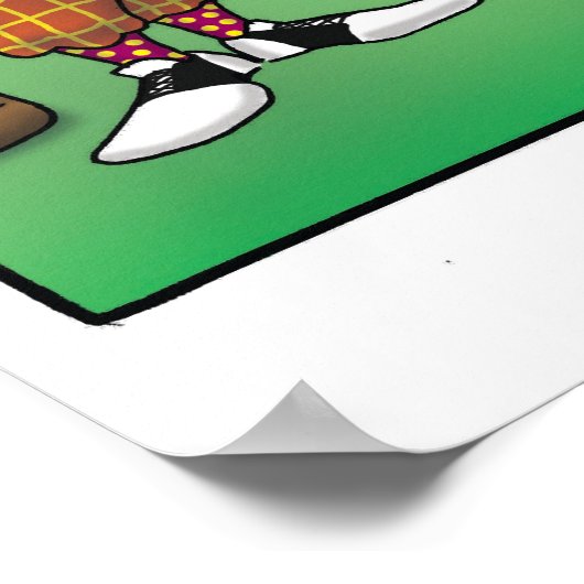 Funny Golf Spaß Poster Geschenk (Ecke)