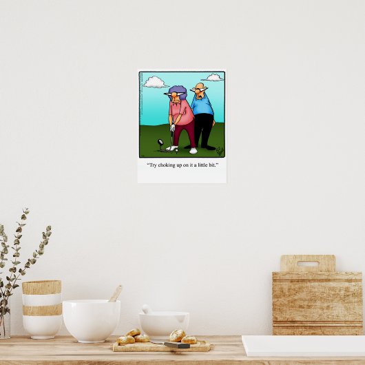 Funny Golf Spaß Poster Geschenk (Küche)