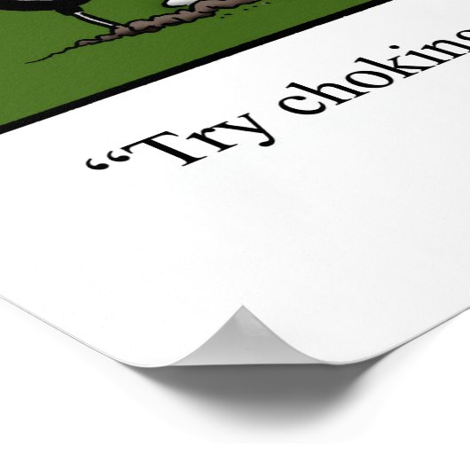 Funny Golf Spaß Poster Geschenk (Ecke)