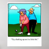 Funny Golf Spaß Poster Geschenk (Vorne)