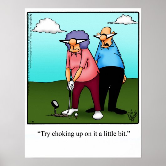 Funny Golf Spaß Poster Geschenk (Vorne)