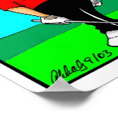 Funny Golf Spaß Poster Geschenk (Ecke)